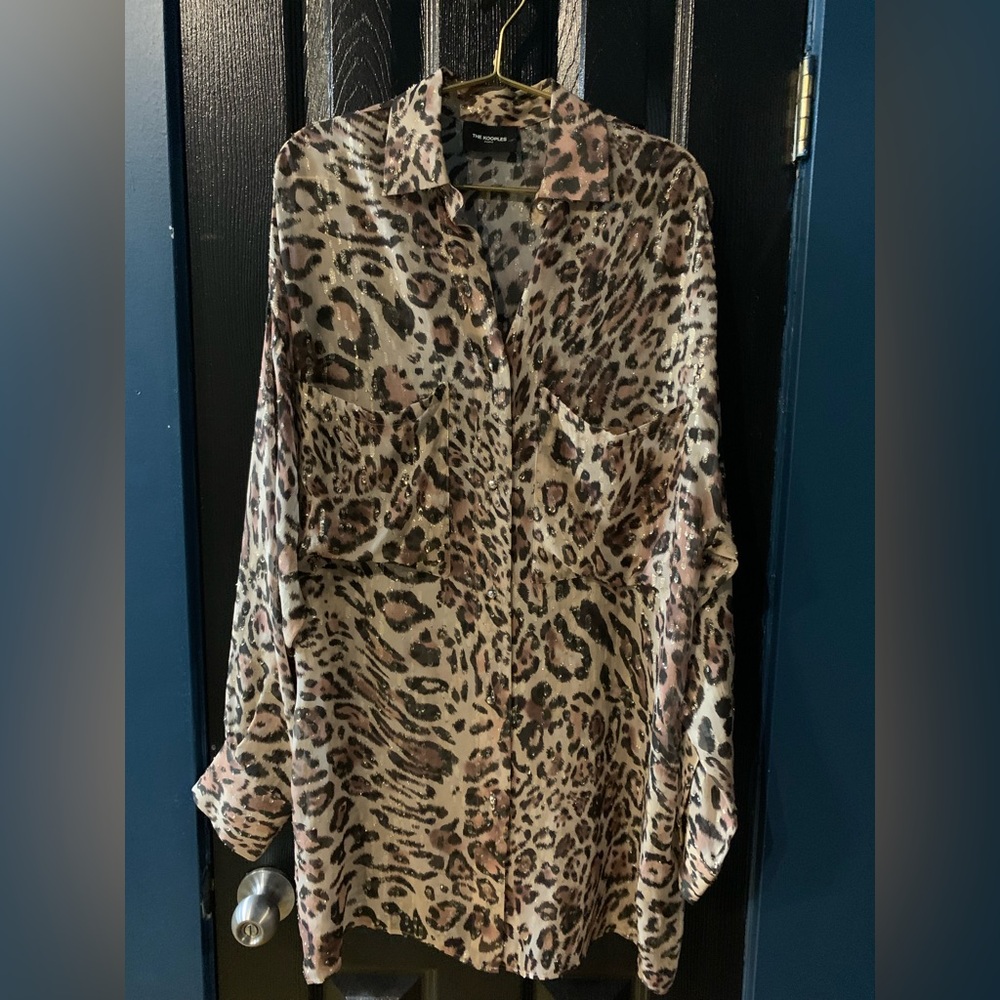 The Kooples Animal Print Blouse